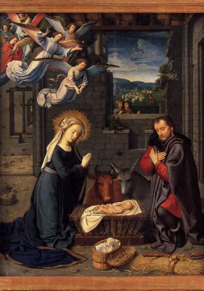 Viešpaties gimimo triptikas. Gerard David, 1505-15.