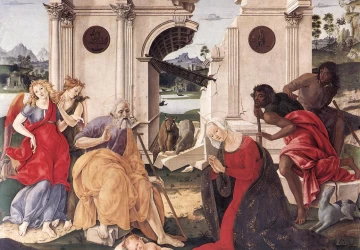 Viešpaties gimimas. Francesco di Giorgio Martini, 1490-95.