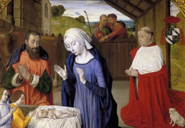 Viešpaties gimimas. Mulino meistras, apie 1480.
