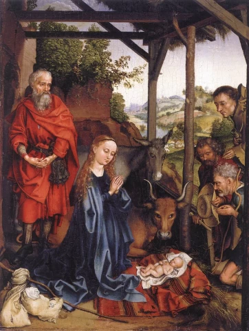 Viešpaties gimimas. Martin Schongauer, apie 1480.