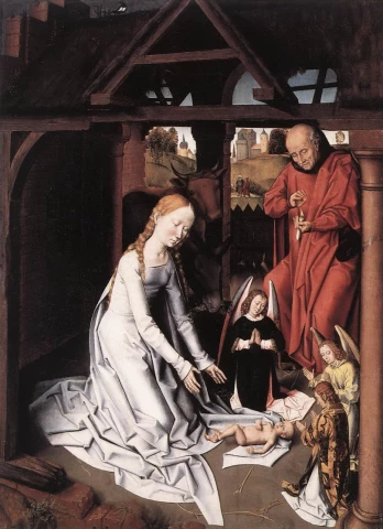 Viešpaties gimimas. Hans Memling, 1475-1500.