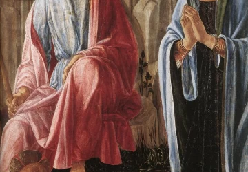 Viešpaties gimimas (detalė). Francesco di Giorgio Martini, 1475.