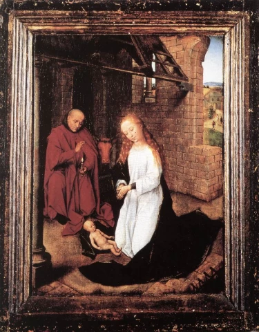 Viešpaties gimimas. Hans Memling, 1470-72.
