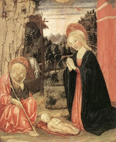 Viešpaties gimimas. Francesco di Giorgio Martini, apie 1465.