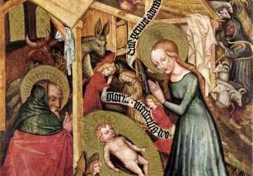 Viešpaties gimimas. Nežinomas čekų meistras, apie 1430.