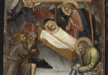 Scenos iš Kristaus gimimo. Mariotto di Nardo, apie 1395.