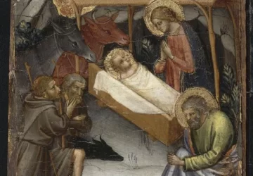 Scenos iš Kristaus gimimo. Mariotto di Nardo, apie 1395.