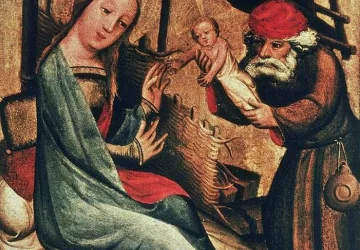 Viešpaties gimimas (šv. Petro altorius). Bertram Master, 1379-83.