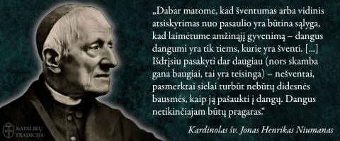 Kardinolas Jonas Henrikas Niumanas Dangus nesventai sielai butu pragaras