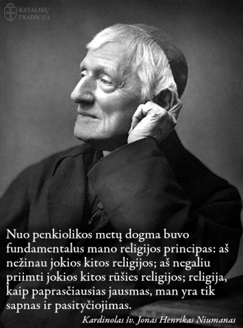 Kardinolas Jonas Henrikas Niumanas Tikejimo dogma