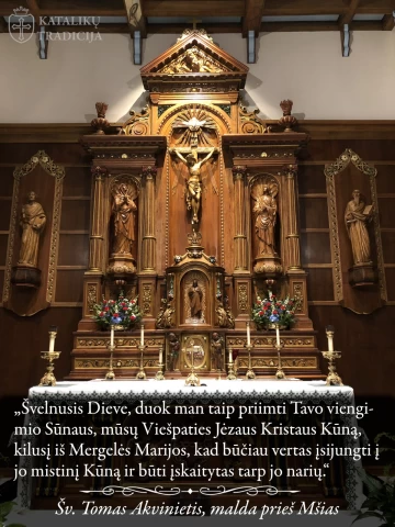 sventos misios malda pries misias