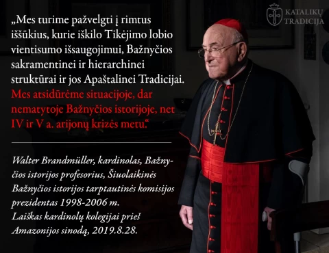 walter brandmuller krize amazonijos sinodas