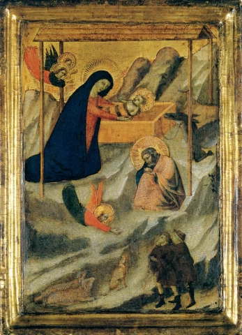 Viešpaties gimimas. Bernardo Daddi, apie 1340.