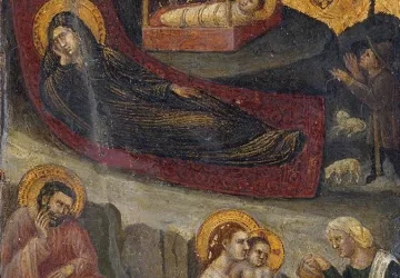 Viešpaties gimimas. Pietro da Rimini, 1325-30.