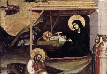 Viešpaties gimimas. Taddeo Gaddi, apie 1325.