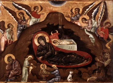 Viešpaties gimimas. Guido da Siena, 1270.