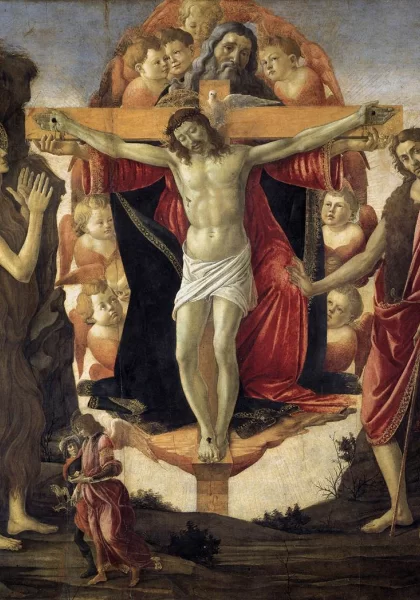 Švenčiausioji Trejybė (Pala della Convertite). Sandro Botticelli, 1491-93.