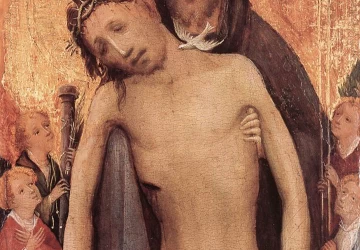 Švenčiausios Trejybės Pietà. Nežinomas vokiečių meistras, 1415-30.