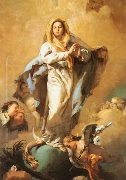 Nekaltasis Prasidėjimas. Giovanni Battista Tiepolo, 1767-69.
