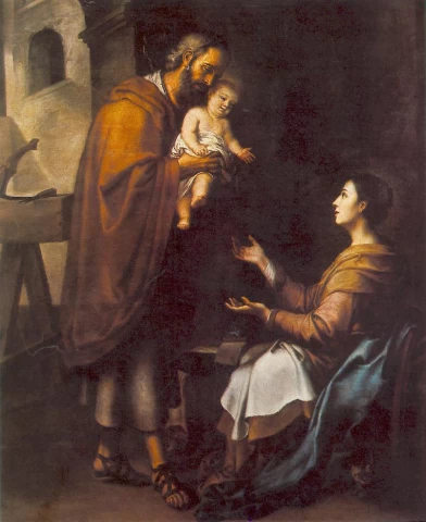 Šventoji šeima. Bartolomé Esteban Murillo, apie 1660.