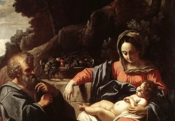 Šventoji šeima. Sisto Badalocchio, apie 1610.