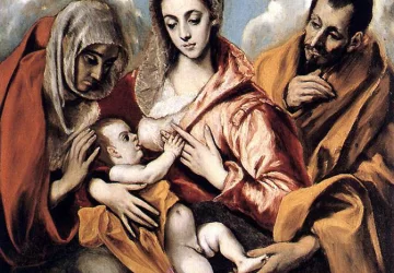 Šventoji šeima. El Greco, apie 1595.