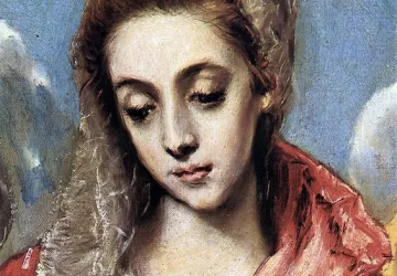 Šventoji šeima (detalė). El Greco, 1595.