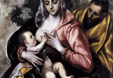 Šventoji šeima. El Greco, apie 1585.