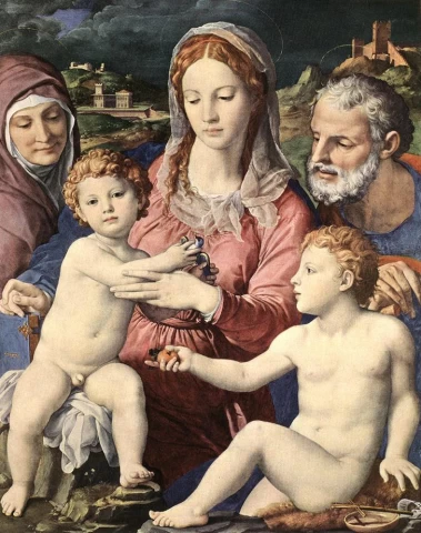 Šventoji šeima. Agnolo Bronzino, 1534-40.