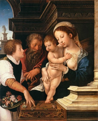 Šventoji šeima. Bernaert van Orley, 1531.