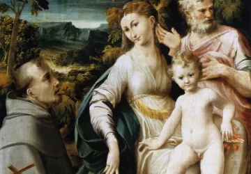 Šventoji šeima. Bedoli Girolamo Mazzola, apie 1530.