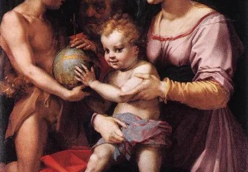 Šventoji šeima (Borgerini). Andrea del Sarto, apie 1529.