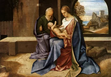 Šventoji šeima. Giorgione, apie 1500.