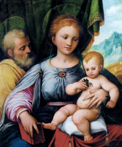Šventoji šeima. Girolamo da Treviso jaunesnysis.