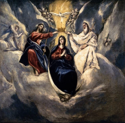 Mergelės karūnavimas. El Greco, 1591.