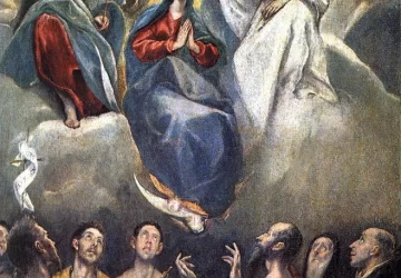 Mergelės karūnavimas. El Greco, 1591.