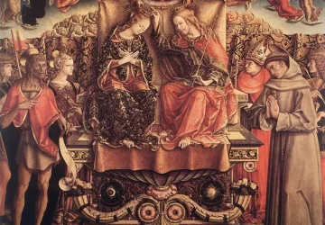Mergelės karūnavimas. Carlo Crivelli, 1493.