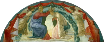 Mergelės karūnavimas. Filippino Lippi, apie 1480.