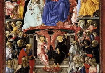 Mergelės karūnavimas. Francesco di Giorgio Martini, 1472-73.