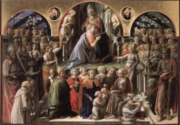 Mergelės karūnavimas. Fra Filippo Lippi, 1441-47.