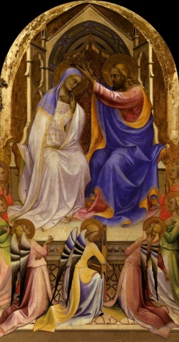 Mergelės karūnavimas. Monaco Lorenzo, 1407-09.