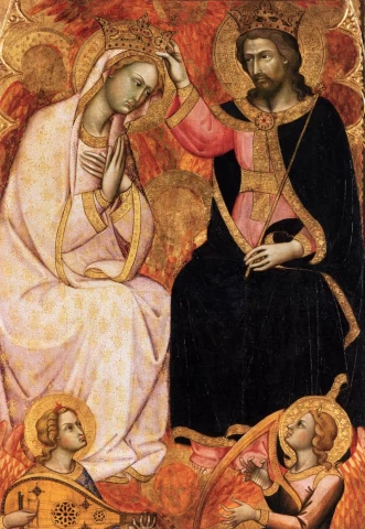 Mergelės karūnavimas. Andrea di Bartolo, 1405-07.