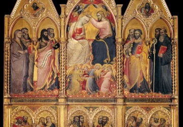Mergelės karūnavimas. Aretino Spinello, 1401.