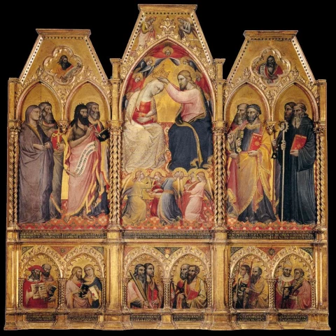Mergelės karūnavimas. Aretino Spinello, 1401.
