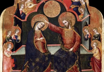 Mergelės karūnavimas. Stefano di Sant&apos;Agnese, 1381.