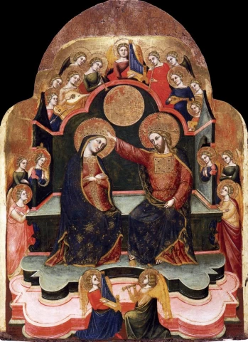 Mergelės karūnavimas. Stefano di Sant&apos;Agnese, 1381.