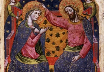 Mergelės karūnavimas. Catarino, 1375.