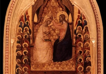 Mergelės karūnavimas. Bernardo Daddi, apie 1340.