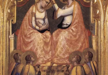 Mergelės karūnavimas. Giotto di Bondone, apie 1334.