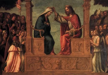 Mergelės karūnavimas. Cima da Conegliano.